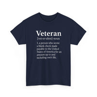 Load image into Gallery viewer, Veteran Definition T-Shirt — 'Veteran' Dictionary Quote Tee for Military &amp; Patriotic Pride
